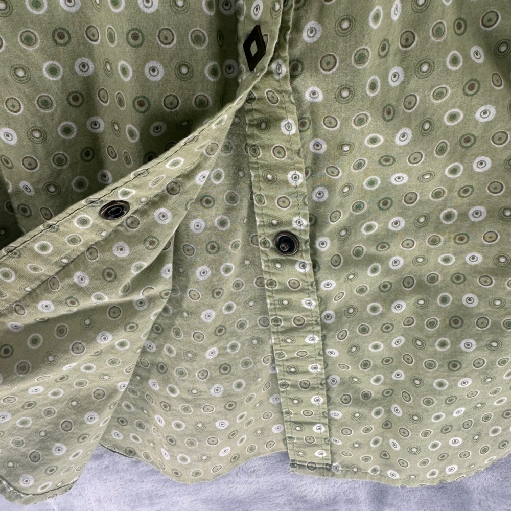 Ariat‎ Womens Long Sleeve Western Shirt Green PEARL snap  Size M Medium - Picture 11 of 12